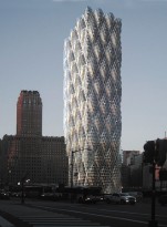 Emboss Tower: Embossed Structural Skin for Tall Buildings