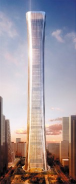 Проектирование конструкций башни China Zun