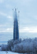 Лахта Центр - самый высокий небоскреб Европы - достиг проектной высоты